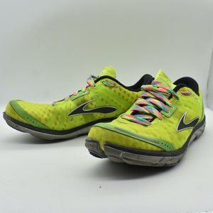 Brooks Pure Connect 1201021b730 Women's Running Shoes Neon Yellow Size 8.5